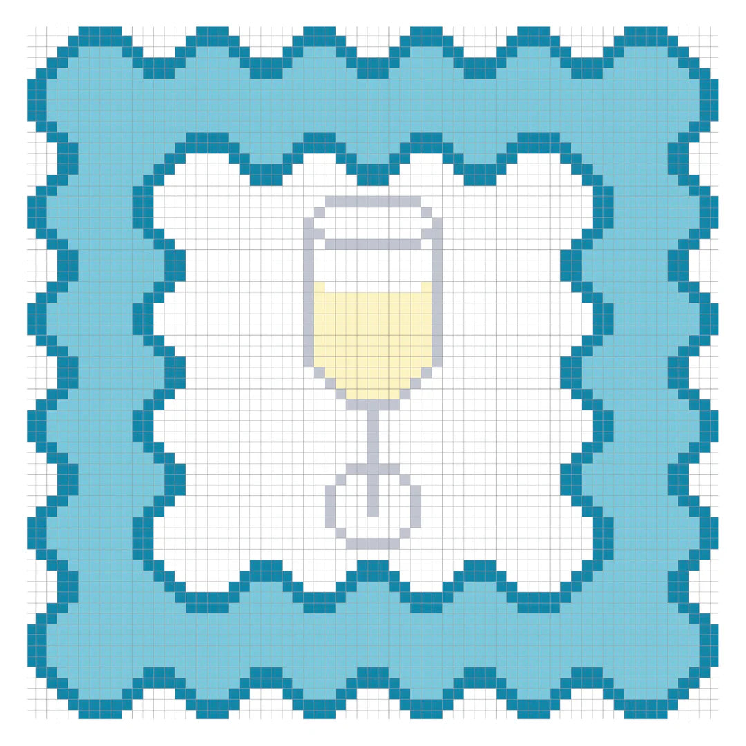 White Wine Coaster